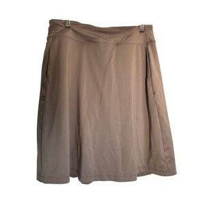 Yogipace Women's Skirt Athleisure Tan Activewear Skort Size S